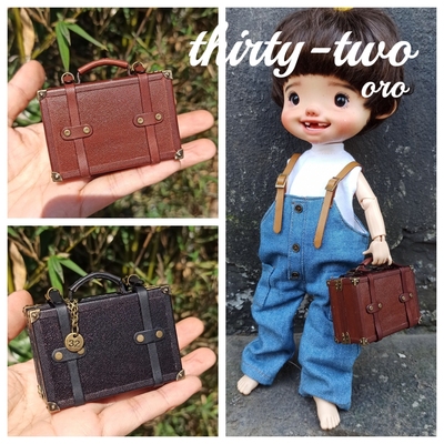 三十二娃包BJD复古手提箱
