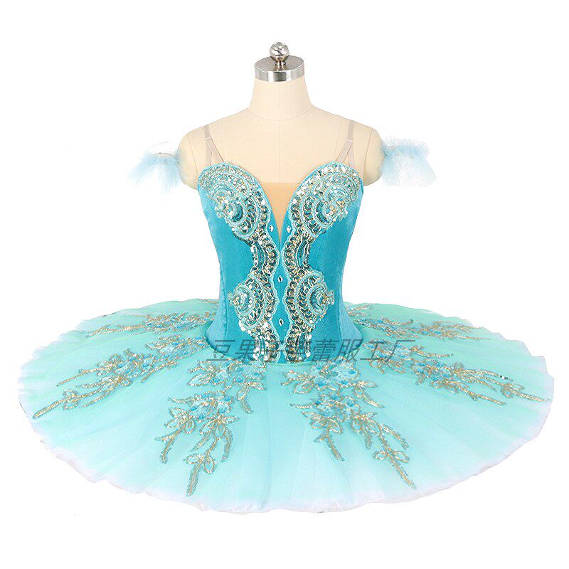 蓝鸟变奏芭蕾TUTU蓬蓬裙定制纱裙成人儿童比赛演出服表演服女士
