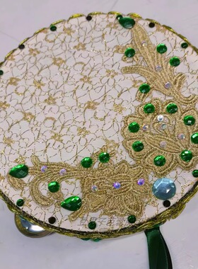 绿色芭蕾TUTU艾丝美拉达变奏铃鼓乐器成人儿童比赛表演服演出服