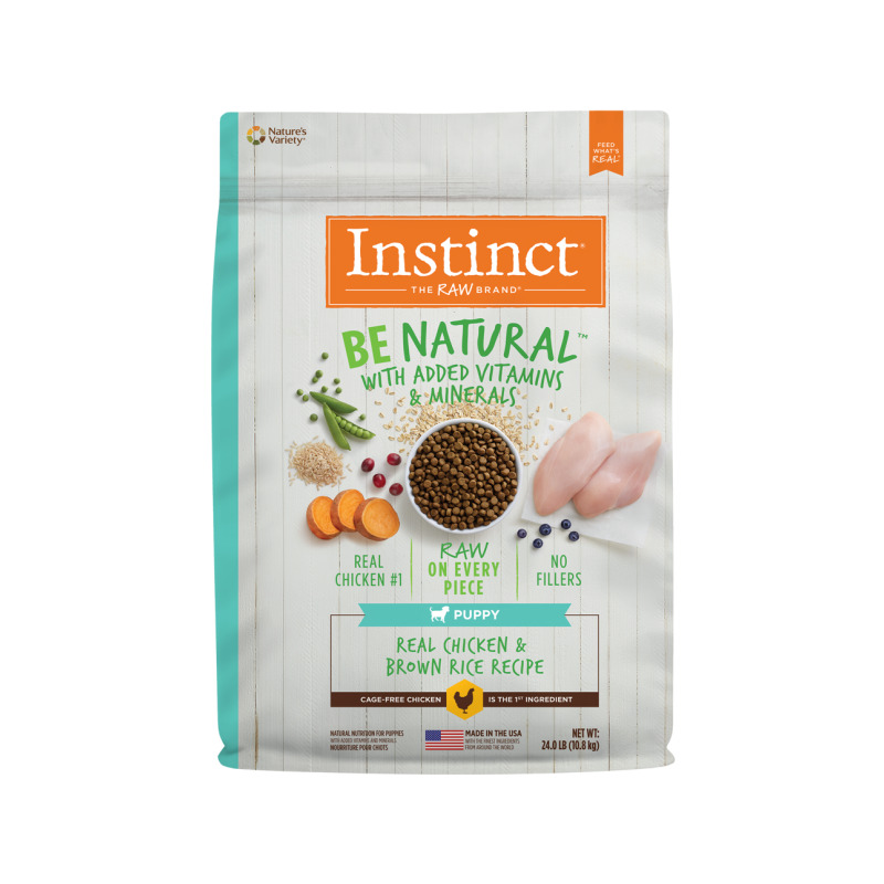 美国进口Instinct 天然百利Be Natural 鲜鸡肉糙米配方幼犬粮狗粮优惠券