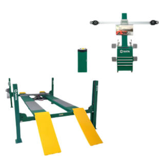 4.5吨四柱举升机AE5602T 3D四轮定位仪含工具车 AE52 SATA 世达