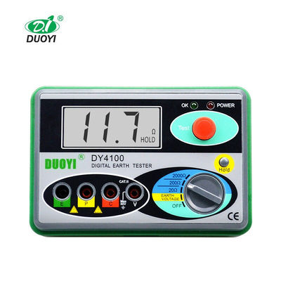 多一DY4100接地电阻测试仪测防雷地阻测量仪数显接地摇表电子兆欧