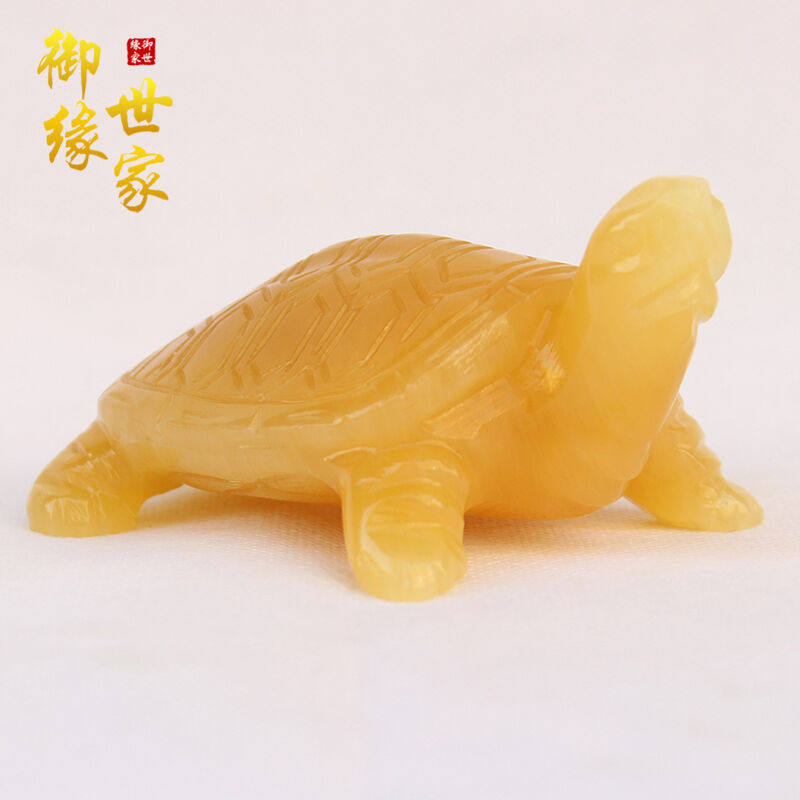 御缘世家长寿龟乌龟摆件玉石乌龟摆件家居客厅装饰工艺品送老人长
