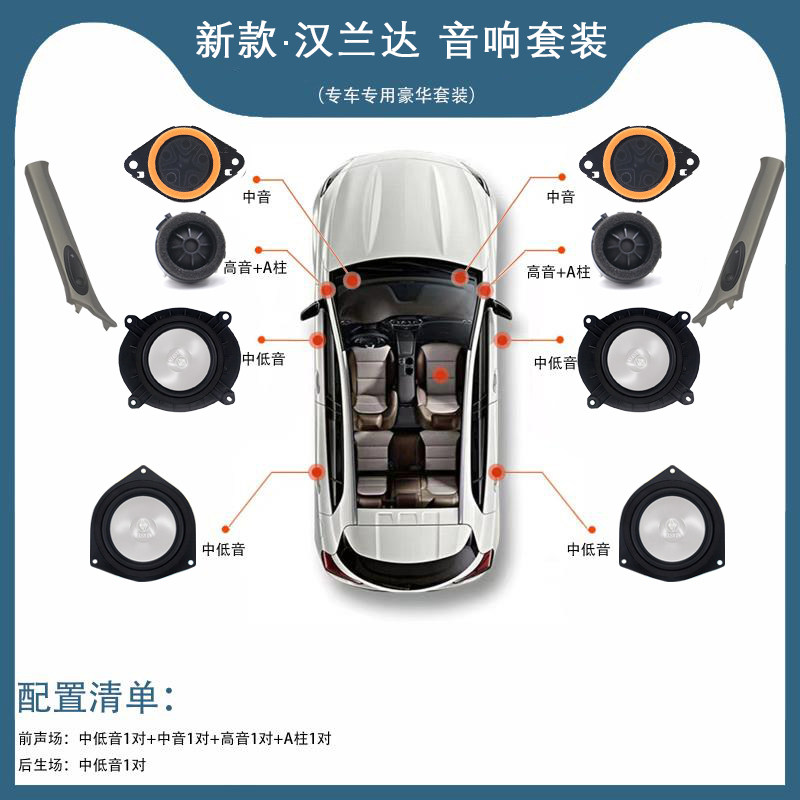 JBL专车专用汽车音响无损安装