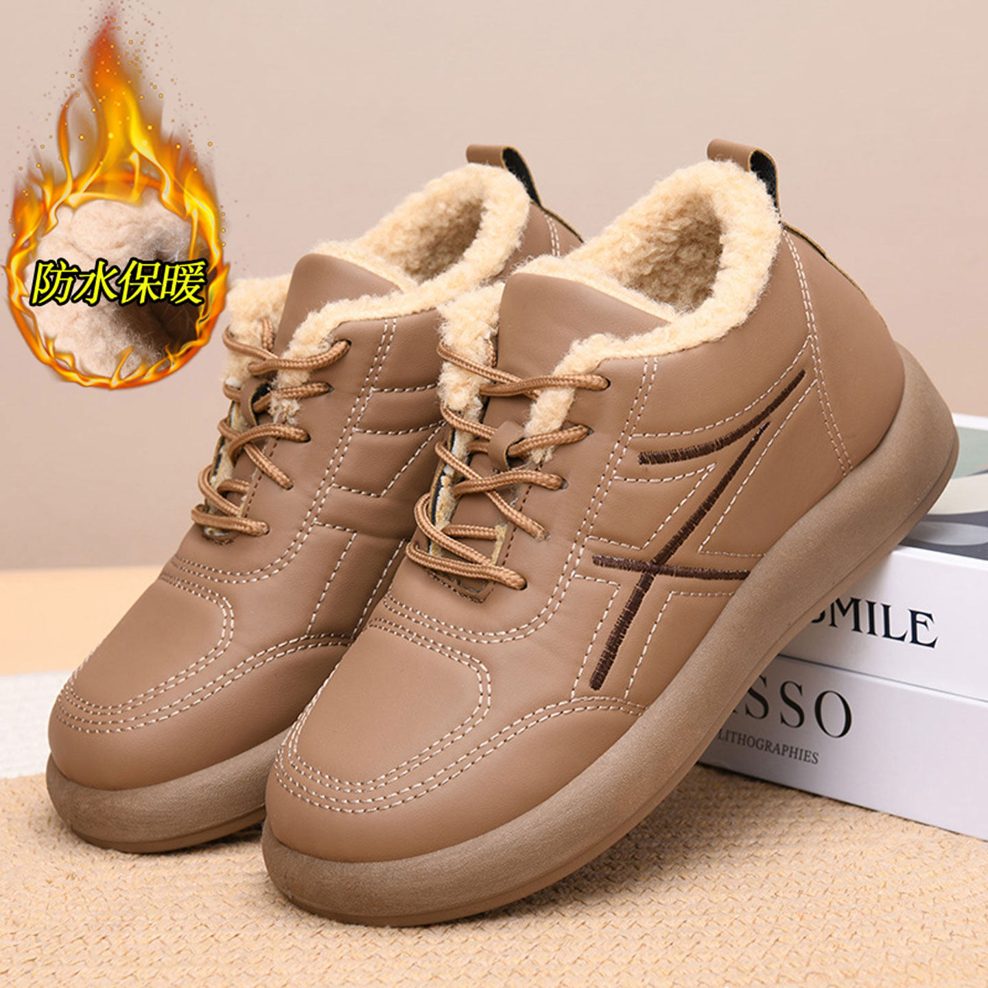 新款休闲运动防水软底女靴二棉女妈妈加厚保暖冬季加绒老北京棉鞋,女鞋,棉鞋,淘宝优惠券,粉丝福利购,淘宝优惠卷