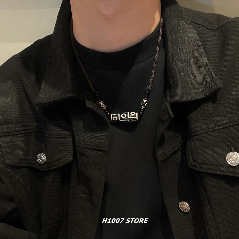 芒星双层项链男款潮毛衣链简约小众设计感嘻哈风情侣男生女锁骨链