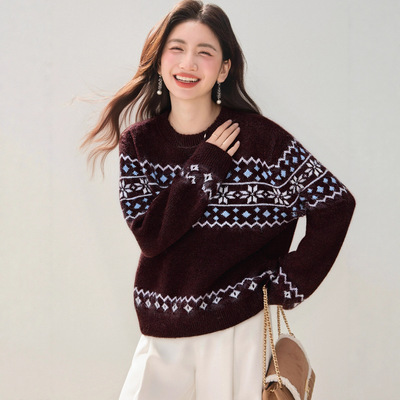 秋冬设计感半高领毛衣女款2025新款冬季爆款小个子打底针织衫上衣