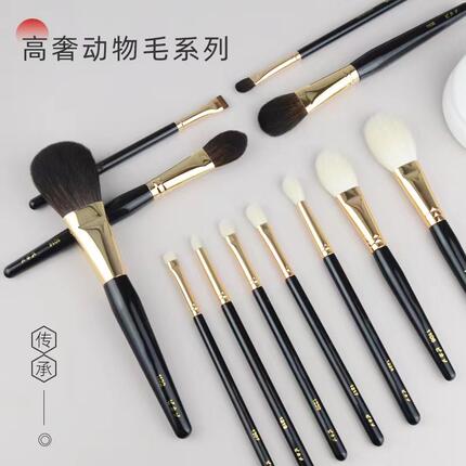 毕加索散粉刷腮红刷高光刷眼影刷眉刷动物毛沧州青县纯白色化妆刷