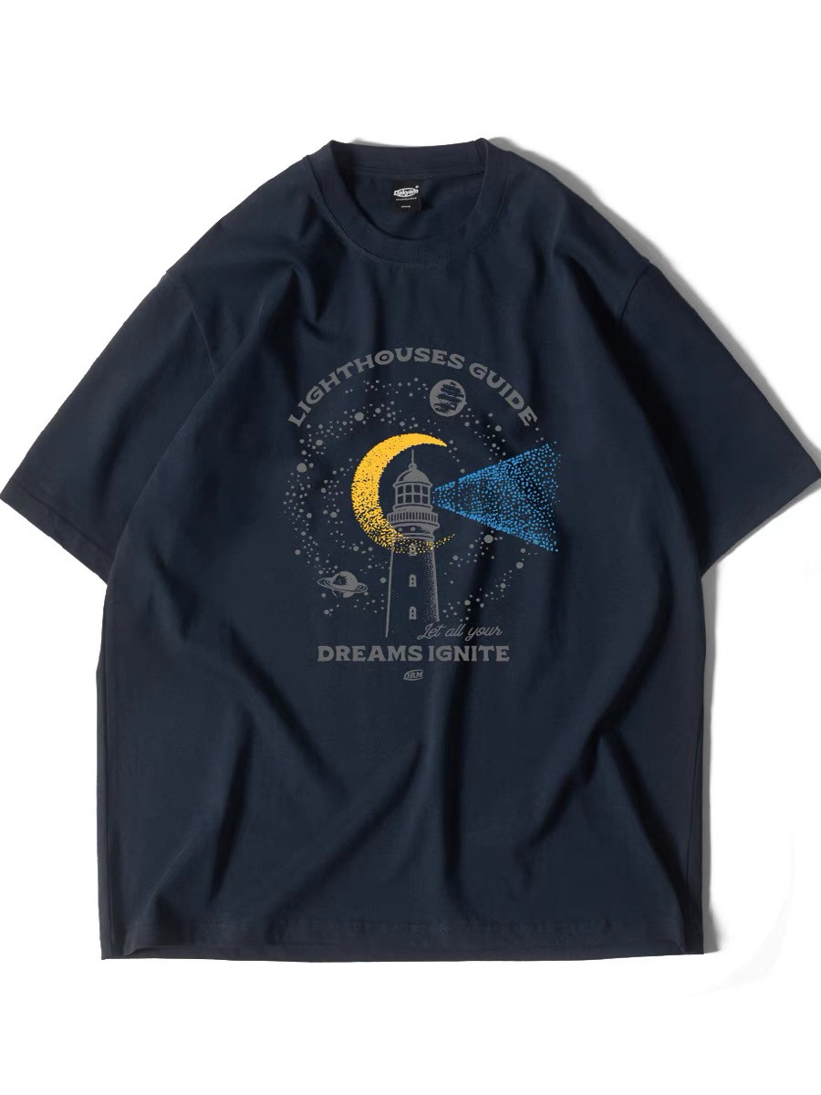 DAKYAM(达人) 2025S/S Guiding Light Tee 灯塔指引星空印花TEE恤