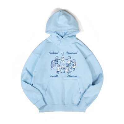 DAKYAM(达人)2025A/W Moonlit Waltz Hoodie月下圆舞毛线圈连帽衫