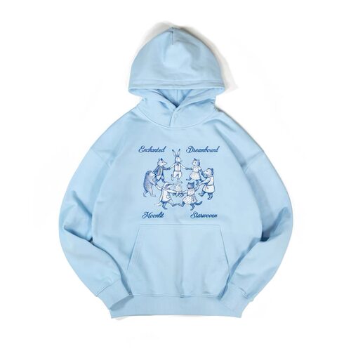 DAKYAM(达人)2025A/W Moonlit Waltz Hoodie月下圆舞毛线圈连帽衫