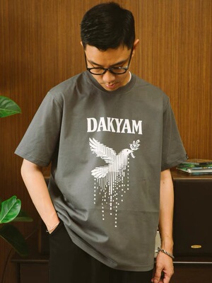 DAKYAM(达人)2026S/S Matrix Dove TEE美式矩阵和平鸽图案短袖T恤
