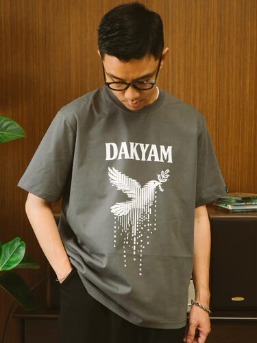 DAKYAM(达人)2026S/S Matrix Dove TEE美式矩阵和平鸽图案短袖T恤