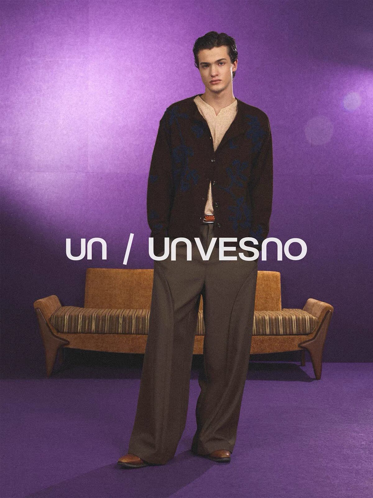 【纯手工盘绣】Unvesno(UN)中古感轻奢繁花立体花卉羊毛混纺开衫