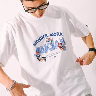 Wonder 2024SS Work Worker TEE恤 DAKYAM 宝石矿工插画短袖 达人