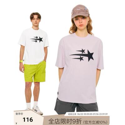 MYSAMESAME26SS小众流星印花短袖T恤休闲设计感宽松情侣体恤上衣