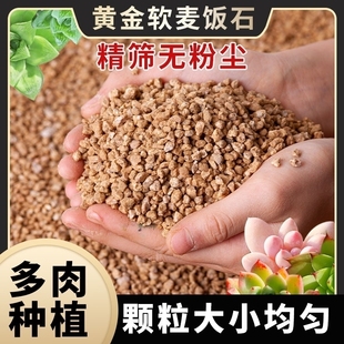 黄金软麦饭石颗粒土营养土多肉植物铺面石拌土专用透气多肉土盆栽