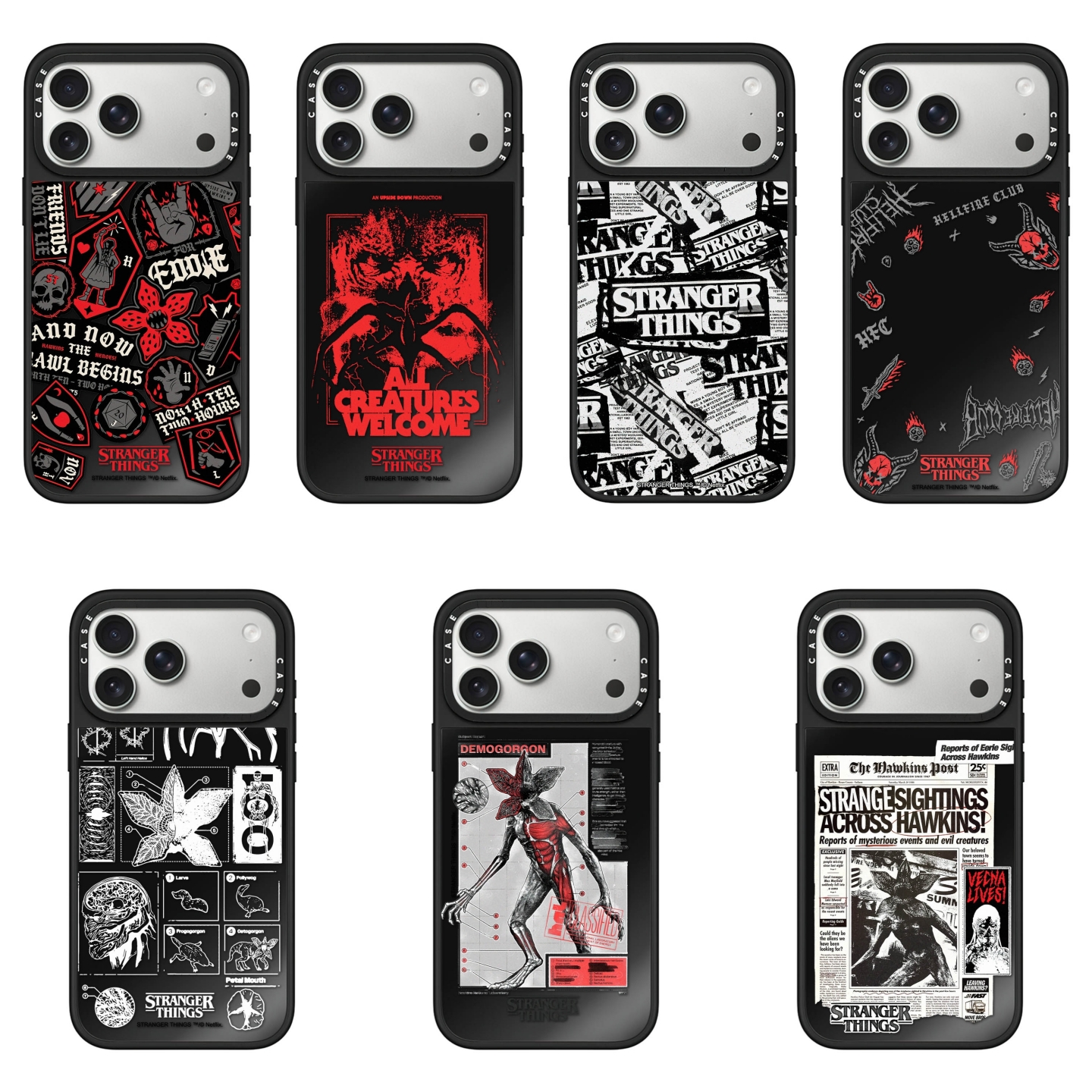 CASE联名怪奇物语Stranger Things大嘴花适用iPhone17promax手机壳16苹果15pro镜面磁吸14plus防摔13保护套12