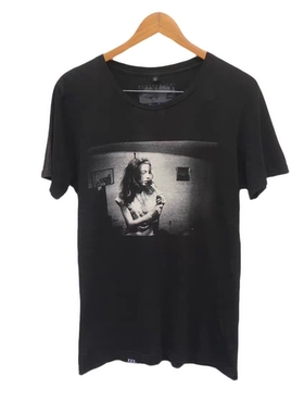 Hysteric Glamour 黑白摄影人像  印花图案 短袖卫衣T恤