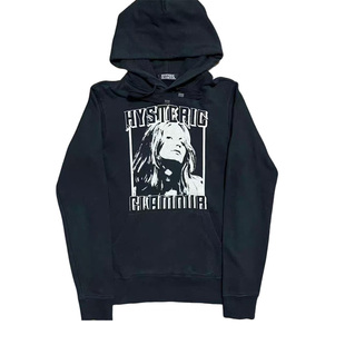 hysteric glamour 歇斯底里 人像印花 长袖连帽卫衣 男女同款