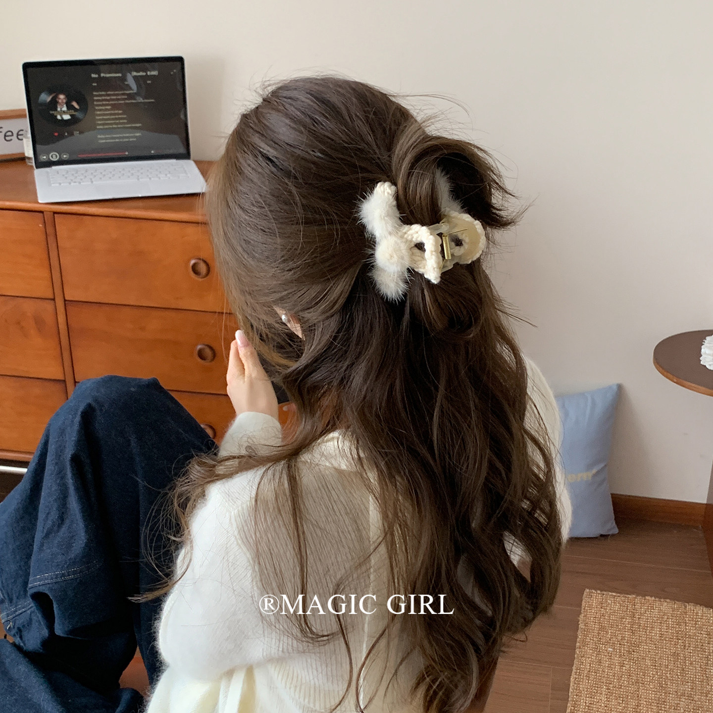 ��ɫ �ﶬ����ɫë��ץ�з���ŮС�Ű�������������и߼���ץ����ͷ�� 47.44Ԫ��4��(��11.86Ԫ/��)