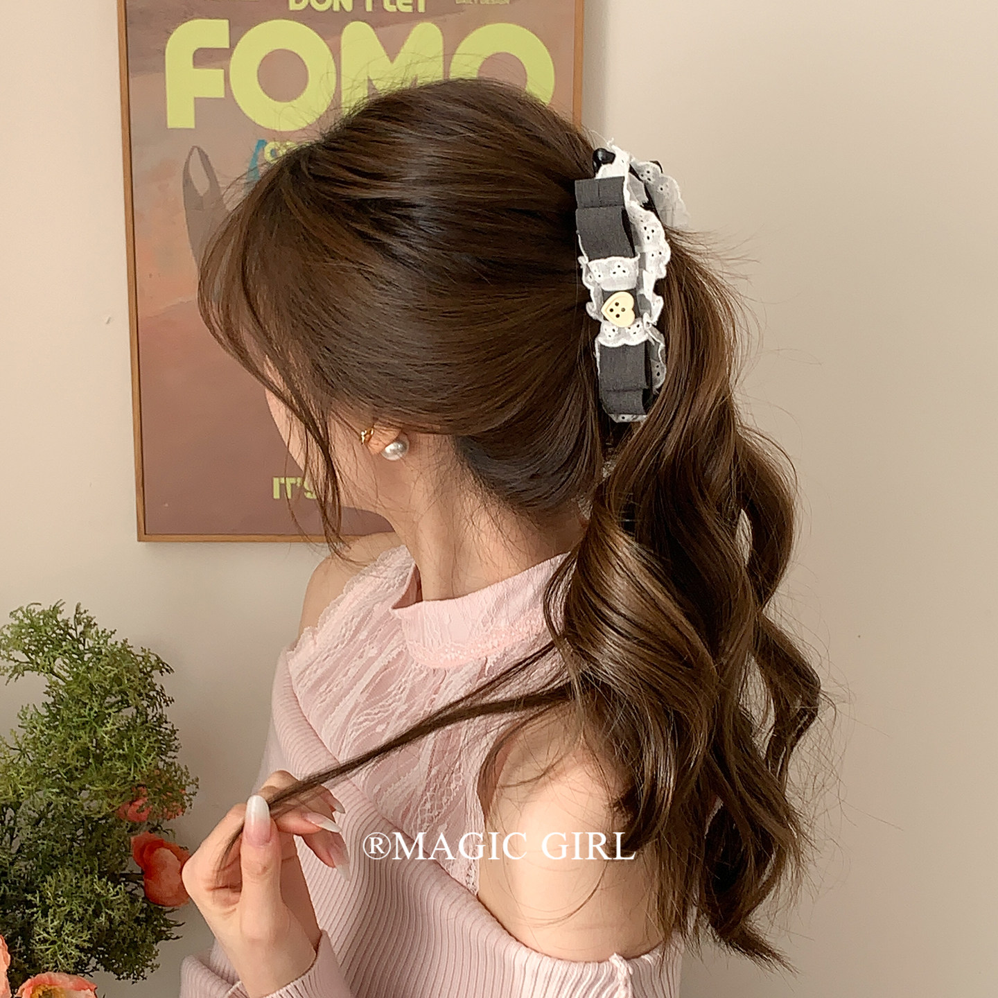 韩系灰色蕾丝蝴蝶结香蕉夹发饰爱心纽扣抓夹发夹慵懒风扭扭夹头饰,饰品/流行首饰/时尚饰品新,发饰,淘宝优惠券,粉丝福利购,淘宝优惠卷