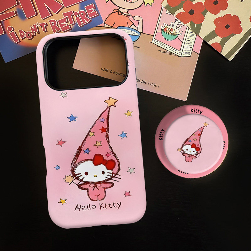 魔法星星适用苹果17promax手机壳iphone16pro菲林磁吸支架个性华为P80小米15小众vivo防摔保护壳oppo搞怪可爱