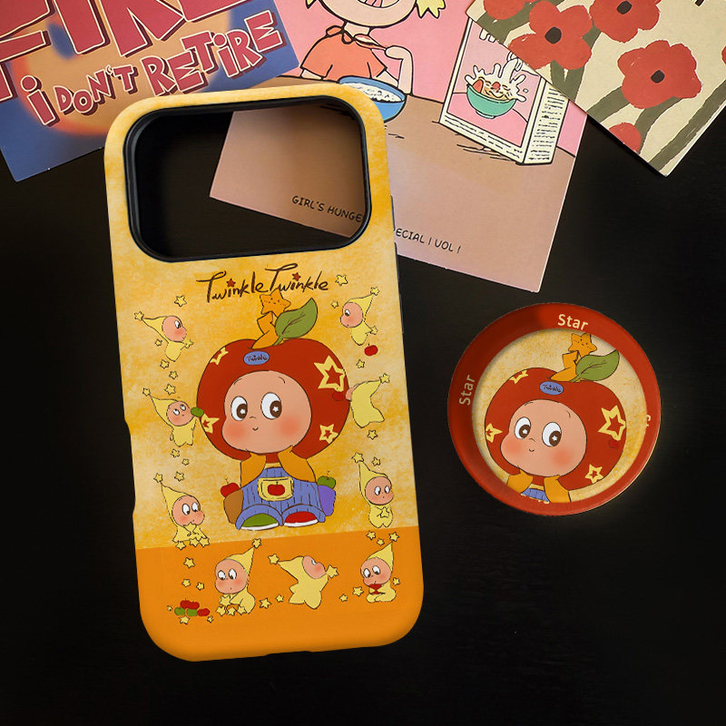 苹果星星仔适用苹果17promax手机壳iphone16pro菲林磁吸支架个性华为P80小米15小众vivo防摔保护壳oppo卡通风,3C数码配件,手机保护套/壳,淘宝优惠券,粉丝福利购,淘宝优惠卷