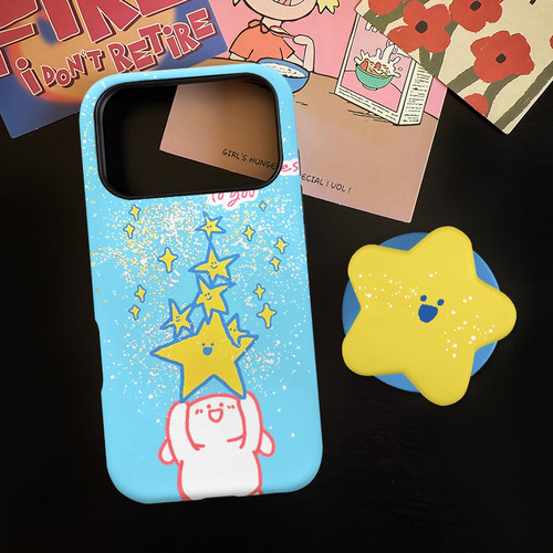 为你许愿适用苹果18promax手机壳iphone17pro菲林磁吸支架华为P90小米15亲肤手感vivo防摔保护壳oppo荣耀
