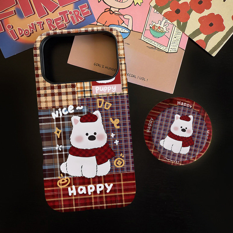 拼接西高地适用苹果17promax手机壳iphone16pro菲林磁吸支架个性华为P80小米15小众vivo防摔保护壳oppo卡通风,3C数码配件,手机保护套/壳,淘宝优惠券,粉丝福利购,淘宝优惠卷