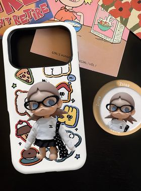 购物嘎子姐适用苹果17promax手机壳iphone16pro菲林磁吸支架个性华为P80小米15小众vivo防摔保护壳oppo流行风