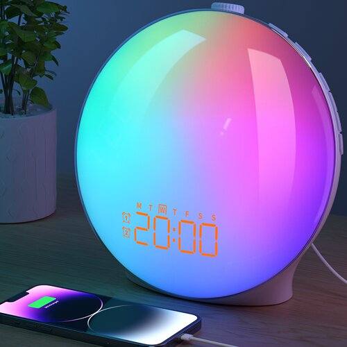 曈眬光电Sunrise Alarm Clock Wake Up Light Night-light