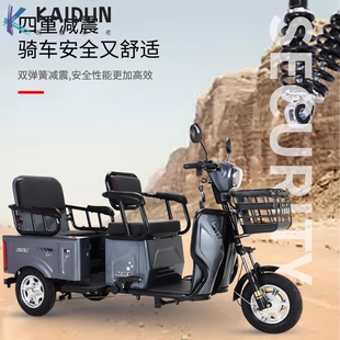 新国标老年人代步三轮车电动三轮车成人休闲电瓶车客两用家用型车