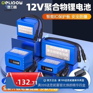 德力普12V锂电池聚合物电芯大容量智能音响电池12伏锂离子电池组