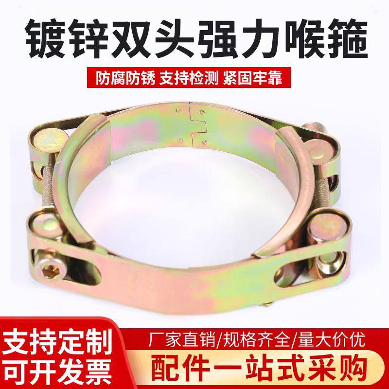 津汇铁镀锌双层双头强力喉箍图片