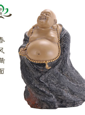 家居装饰镇宅玄关大型石雕摆件弥勒佛春风满面弥勒降福