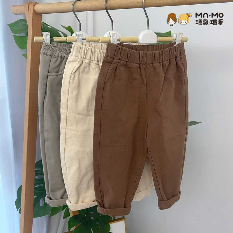 瑁恩瑁爱儿童加绒休闲裤长裤
