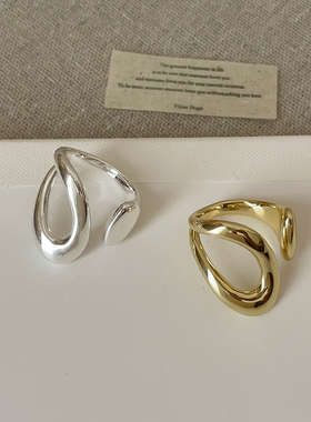 夸张个性缕空金属戒指女欧美潮流独特精致时尚气质百搭指环戒子