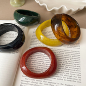 百搭手环手饰 独特潮流时尚 几何弧形宽版 纹理手镯女欧美夸张个性