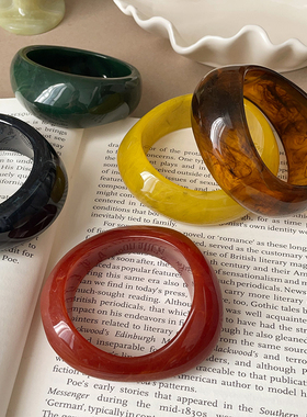 几何弧形宽版纹理手镯女欧美夸张个性独特潮流时尚百搭手环手饰