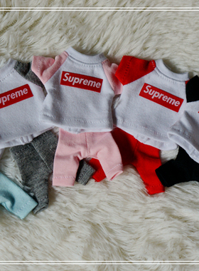 新品现货潮牌短袖裤子套装T恤妹头ixdollbjd娃衣服装专拍8分A171