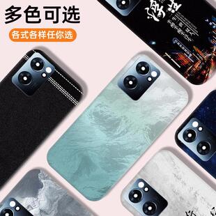 适用于OPPO reno7手机后盖塑料耐摔原改装电池后屏替换外壳