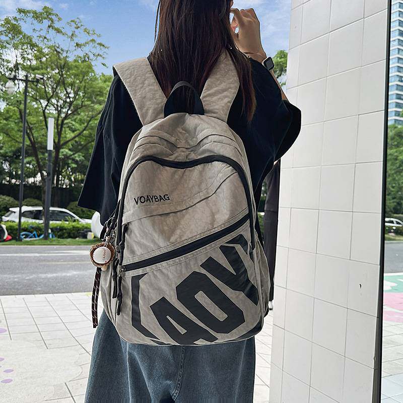 品牌官方男女书包通勤大容量校园初中生高中生双肩包女时尚轻便背