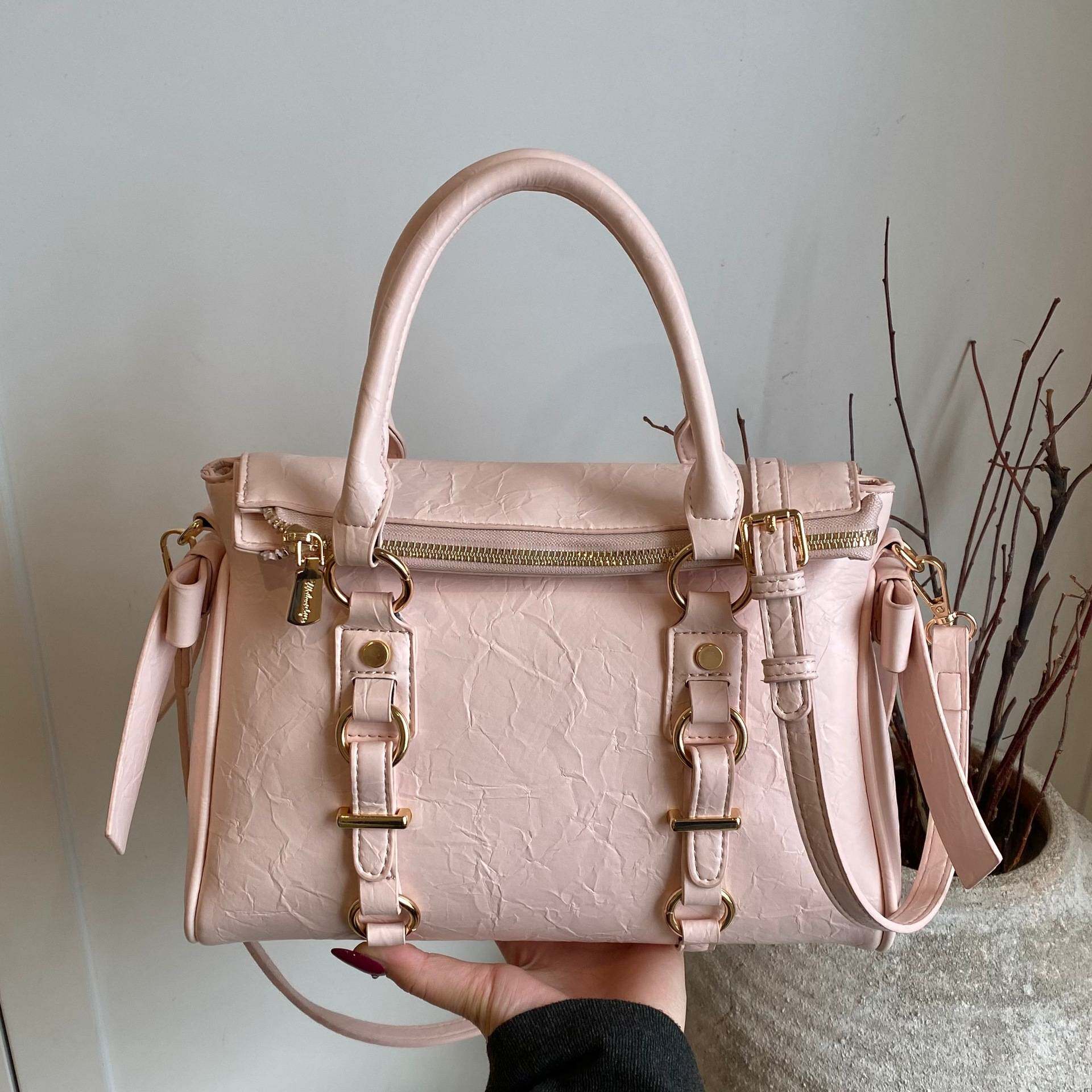 专柜品牌高级质感洋气女式手提包包2026新款大容量斜挎包时尚通勤