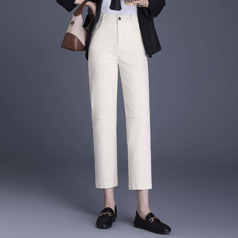 专柜品牌纯色西装裤女士2026春季新款韩版百搭休闲九分裤直筒显瘦