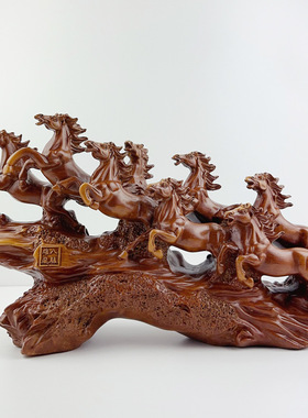 马到成功生肖马家居饰品摆件树脂工艺品乔迁开业礼品升学毕业礼物