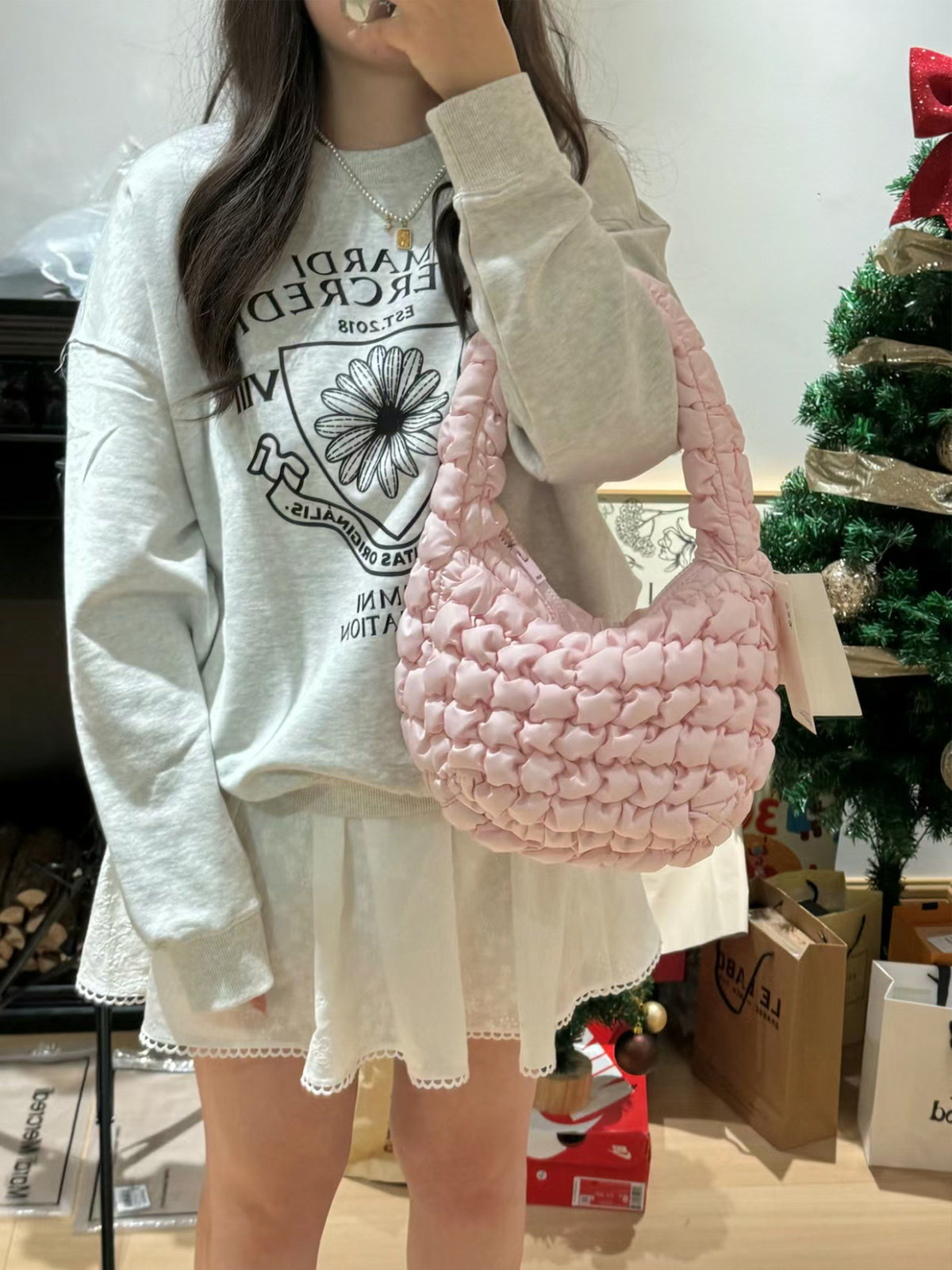 褶皱云朵包女2024夏季新款大容量高级感淡粉色云朵手提单肩腋下包,箱包皮具/热销女包/男包,通用款女包,淘宝优惠券,粉丝福利购,淘宝优惠卷