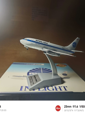 Inflight 1:200 美国泛美航空 波音B737-200 N68AF 限量168，顺