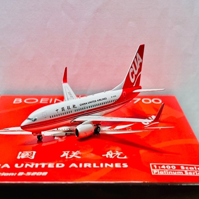 Phoenix1:400中国联合航空Boeing737-700  B-5208顺丰快递包邮