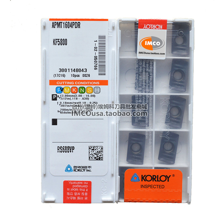 克罗伊铣刀片APMT1604PDR KF5800 -K KF5900 PC6510 KF2500